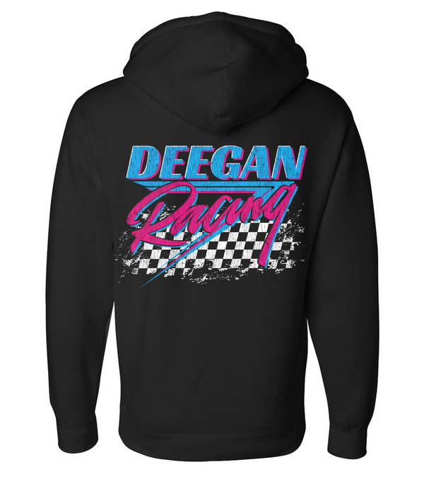 Black Deegan Racing Washed Hoodie